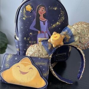 Disney Purple and Gold Bag Wish Loungefly